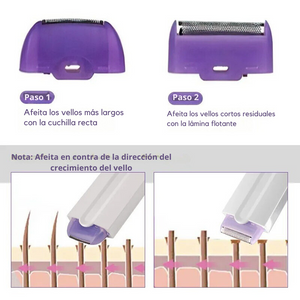 Depiladora Eléctrica con Luz LED – Suave y sin dolor